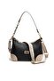 Black - Women's Shoulder Bag with S.Nut Logo Sp1277 - 5