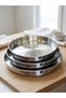 Triple Stainless Steel Baking Tray Round, Set of 3 Durable Trays for Baklava and Pastries