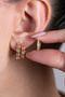Women's Triple Waterway Hoop Earring Set - 2