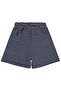 Kabartma Striped Shorts for 2-5 Years - Navy Blue 3-4 Years - 2