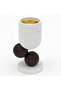White Ceramic Cylindrical Incense Burner – Minimalist Design for Modern Home or Meditation Ro