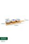 Bamboo m Gura - 4-Piece Mango Wood Snack Bowl Rose - 6