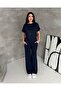 Navy Blue Glittery Tracksuit Set - 4