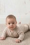 Rocha Baby Stone Color Textured Zippered Jumpsuit - Pack of Cotton Embroidered Baby Jumpsuits - 8