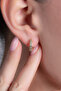 Women's Minimal Zircon Stone Gold Hoop Earrings - 3