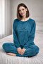 Pijamoni New Frasız Velvet Pajama Set - 2