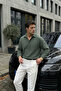 Yurin Men's Premium Muslin 100% Cotton Oversize Nefti Long Sleeve Shirt - 5