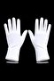 April 23, 4-6 Years Old White Stretch Fabric Children's Marching Band Performance Pantomime Gloves 1 Pair Stretchy Polyester - 2