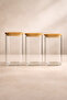 Bamboo Borosilicate 1500ml Heat-Resistant Jar Set with Lid, 3-Piece Set Kw-524 - 2