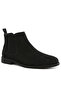 Men's Faux Leather Chelsea Boots in Black