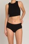 Doris Modal Blend High Waist Hipster Panties - Black - 2