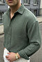 Yurin Men's Premium Muslin 100% Cotton Oversize Nefti Long Sleeve Shirt