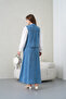 Women's Embroidered Summer Denim Vest Double Set - 7