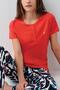 Women's Long-Legged Pajama Set – 50% Cotton 50% Modal, Short Sleeves, Half Button Closure - 3