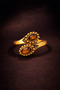 Natural Stone Brass Ring - 3