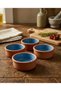 Set of 4 Natural Clay Bowls 150 ml - 2