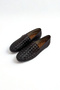 Brown Knitted Flat Sole Women's Shoes P9040 - 4