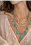 Ethnic Necklace- Blue - 3