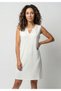 Women's Viscose Damla Collar Detail Sleeveless Relaxed Cut Casual Dress - 6
