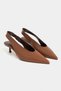 Lunix Taba Matte Pointed Toe Slingback Stiletto Heel U Women's Shoes - 5