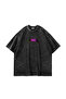 Vultures Printed Oversized Unisex Washable Black Tshirt - 7