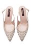Women's High Heels Special Stone Embellished Open Back Pointed Toe Wedding Dress Shoes 17315 - 6