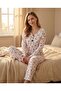 Women's Mom Pajama Set Summer Comfortable Fit Breathable Thin Soft Fabric Home Wear - 3
