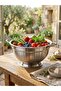 Stainless Steel Strainer with Stand - Pasta, Fruit and Vegetable Washing Strainer with Double Handles Colander 26 cm - 2