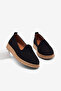 Women's Black Thermo Sole Comfortable Fit Daily Use Ballet Flats
