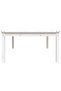 Garden table, white, 121x82.5x45 cm, solid pine wood - 6