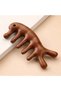 Sandalwood Scalp Massage Comb Wooden Gua Sha Head Leather Si Meridian Acupressure Massage Comb At-139 - 7