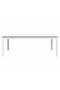 Garden table, white, 121x82.5x45 cm, solid pine wood - 5