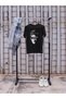 The King Printed Cycling Collar Pa Cotton Ov Oversized Alip Short Sleeve Unisex Tshirt - 3