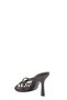 Brown Knitted Pointed Toe Heels for Women Slipper - 3