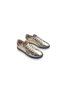Genuine Leather Women's Gold Brown Color Stylish Sneakers Shoes - 2
