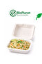 7x5 Inch Sugarcane Bagasse Clamshell, Pack of 15, Microwave Safe Compostable Food Container for Takeaway, Food Delivery & Catering Use - 3