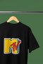 Mtv Printed Crewneck Pa Cotton Ov Oversized Alip Short Sleeve Unisex Tshirt - 3