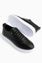 Men's Black Smart Lace-Up Casual Lightweight Poly Stitched Sole Walking Guaranteed Sports Shoes - 5