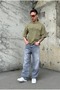 تي شيرت Acid Wash Toye مطبوع كبير الحجم - 5