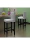 Bar stools, 2 pcs., white, eco- Leather - 3