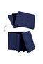 Folding storage stool, blue, imitation canvas - 5