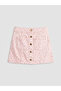 Pink floral print girl's skort
