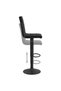Scaune de bar, 2 buc., negru, catifea - 7