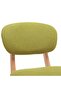 Bar stools, 2 pcs., green, fabric - 7