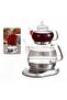 Electric Turkish Tea Maker Glass Double Teapot Samovar Kettle with Display Temperature Control Base - 3