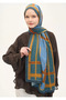 Urban Hours Large Chain Petrol Green Mayda Shawl 190X70 - 2