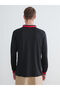 Black Polo Collar Unisex Sweatshirt - 8
