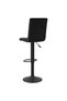 Scaune de bar, 2 buc., negru, catifea - 6