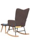 Scaun balansoar cu taburet, mozaic, material textil - 5