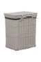 Stackable laundry basket, white, willow - 4